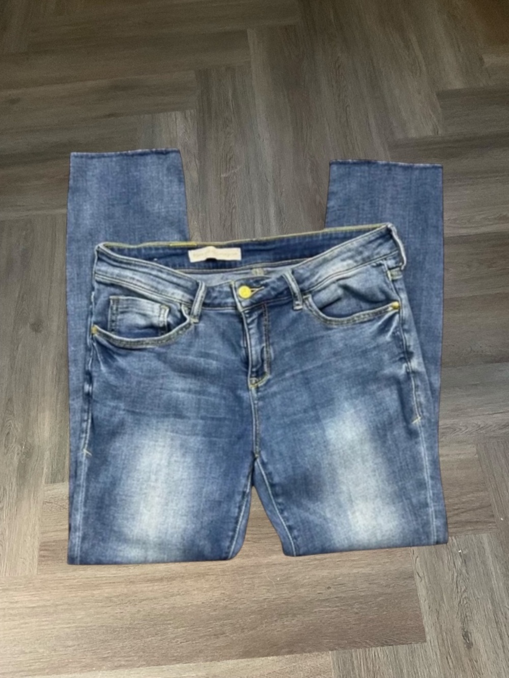 Pilcro and the Letterpress Distressed Frayed Ankle Jeans‎ Womens 30 Blue Wash